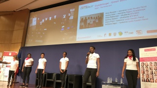 Equipe Guadeloupe, finale du challenge innovatech 2017 à Bercy