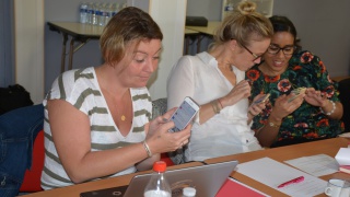 Les déléguées régionales ont créé un compte Twitter au séminaire Elles Bougent