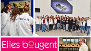 Visite de l'entreprise Faurecia par des collégiens de Raucourt 
